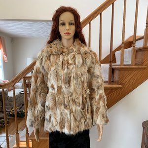 Vintage Multi-Fox Fur Jacket (Size Small)